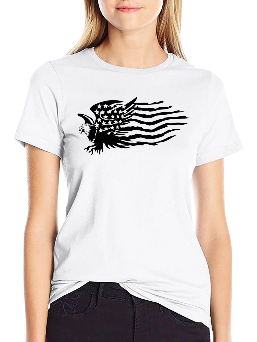 Eagle Flag Graphic Tee - Patriotic Style