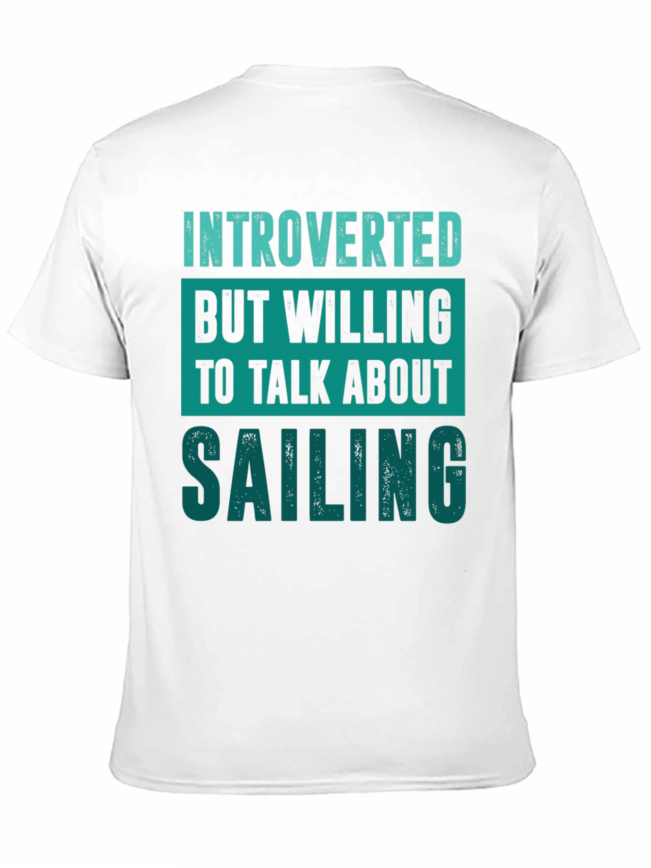 Introverted Sailing Enthusiast Black T-Shirt
