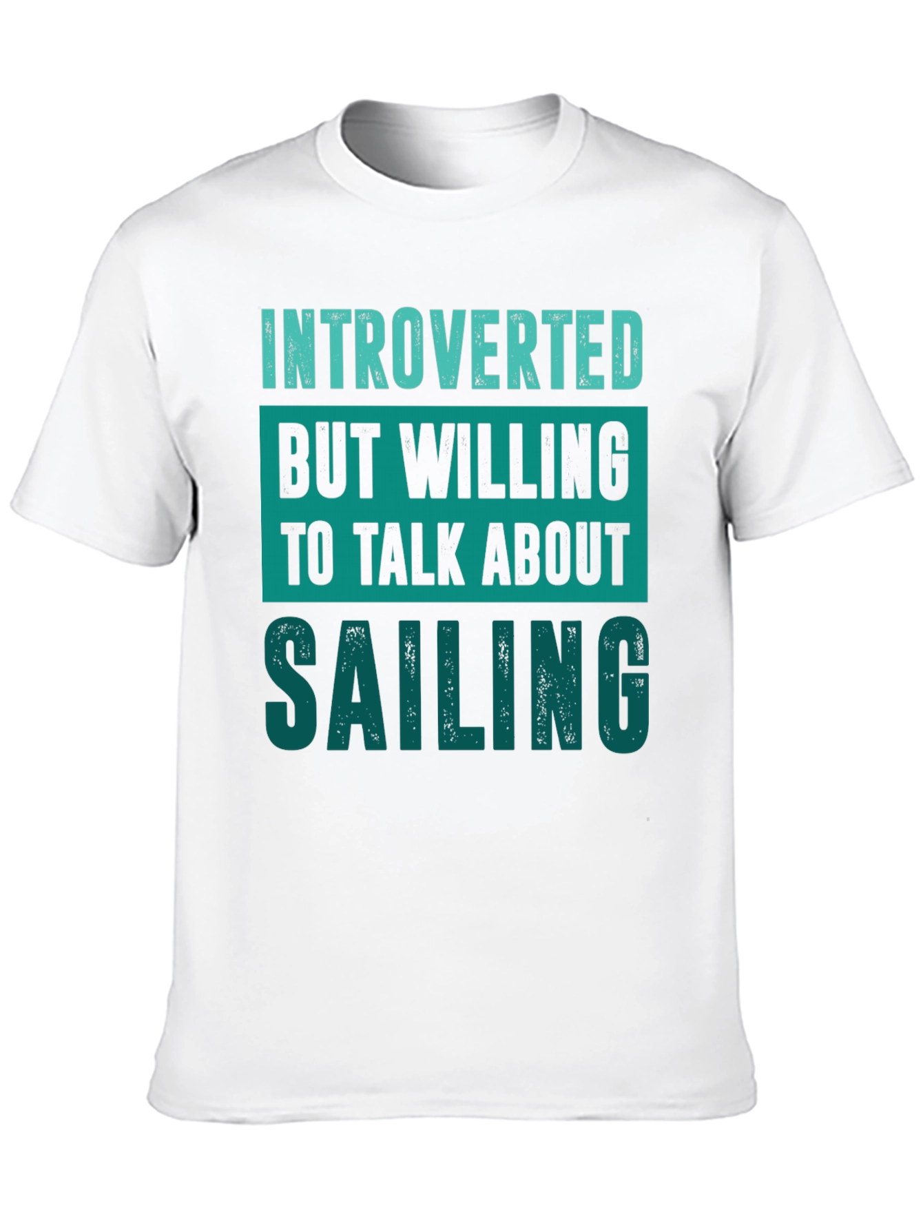 Introverted Sailing Enthusiast Black T-Shirt