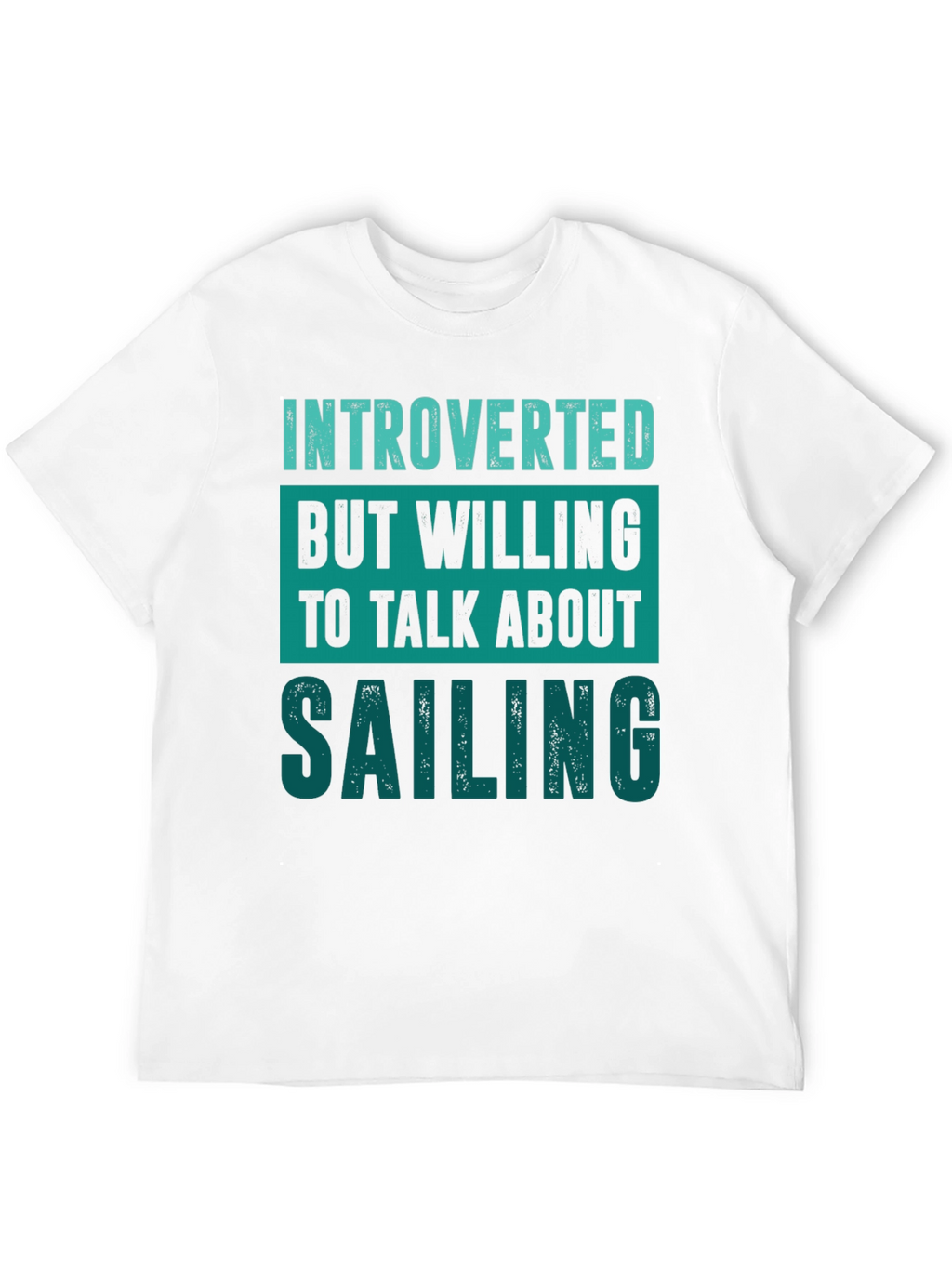 Introverted Sailing Enthusiast Black T-Shirt