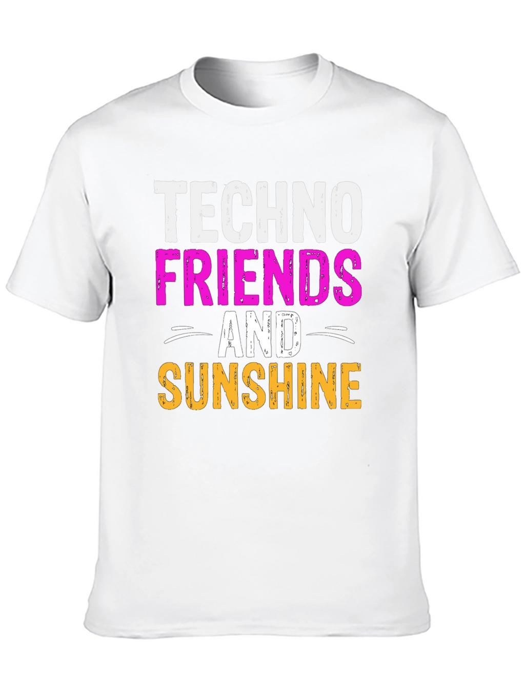 Techno Friends & Sunshine Graphic T-Shirt