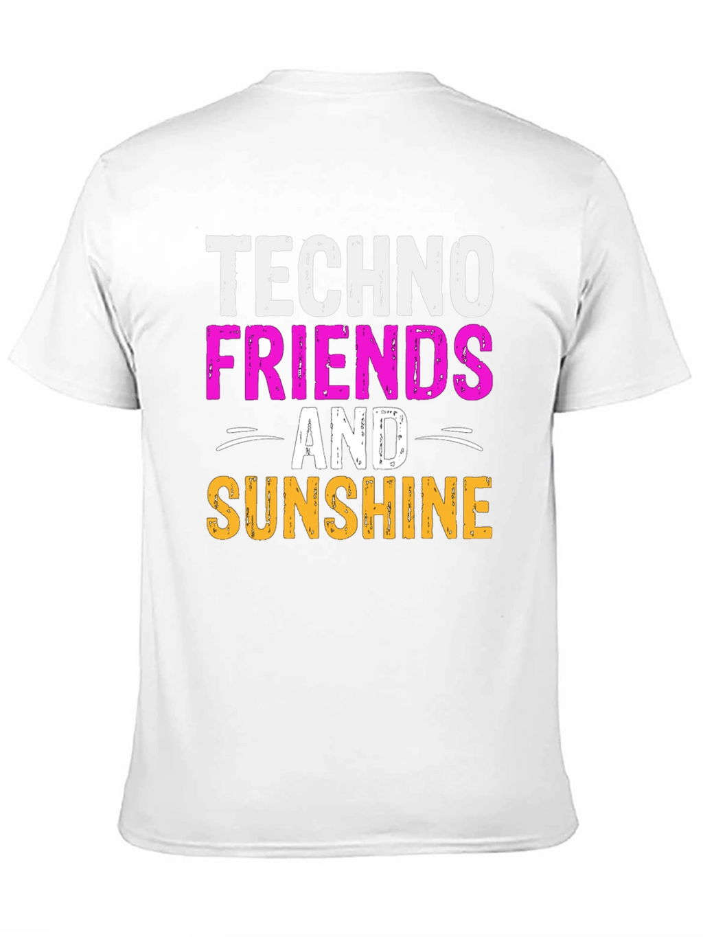 Techno Friends & Sunshine Graphic T-Shirt