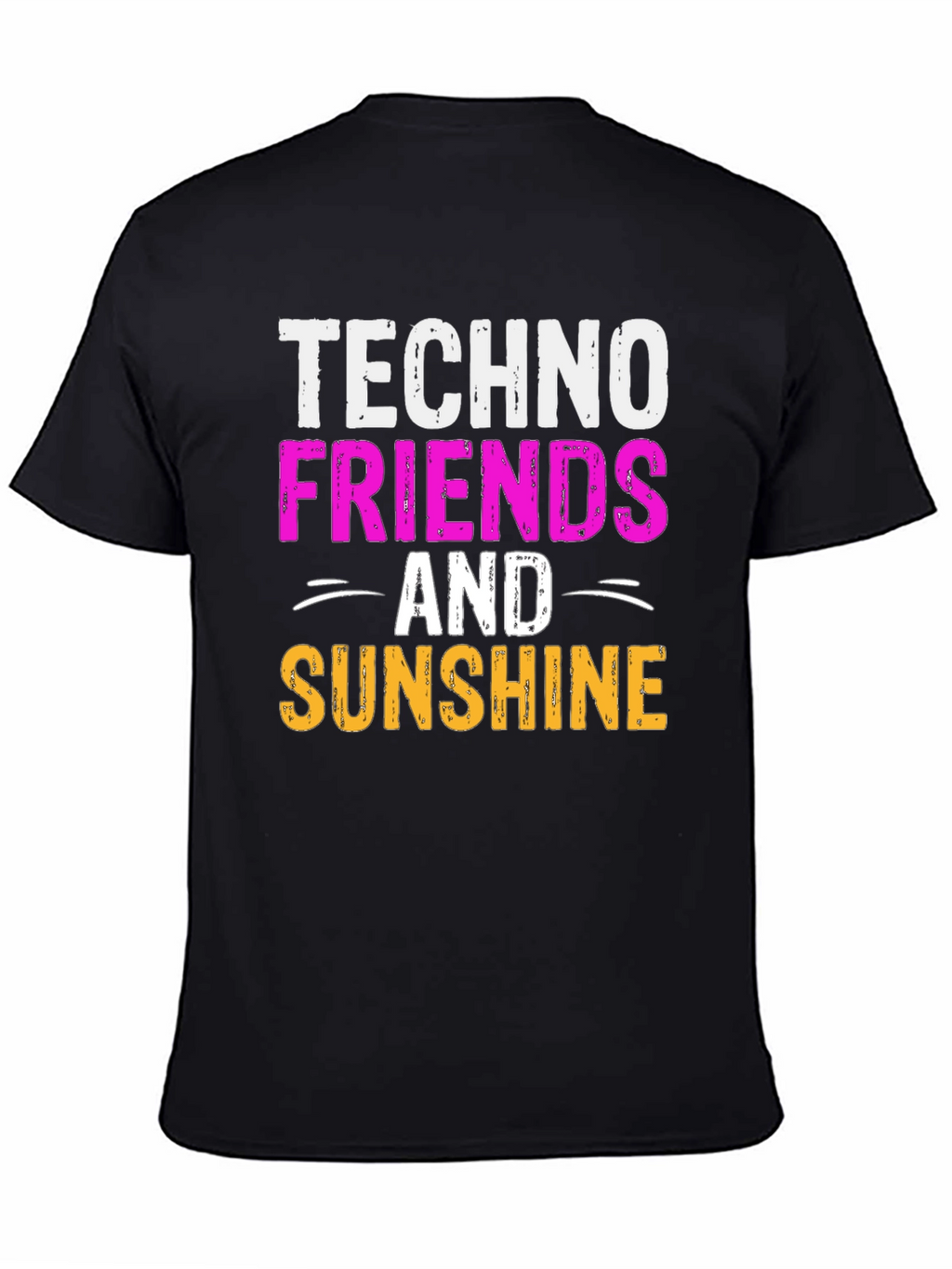Techno Friends & Sunshine Graphic T-Shirt