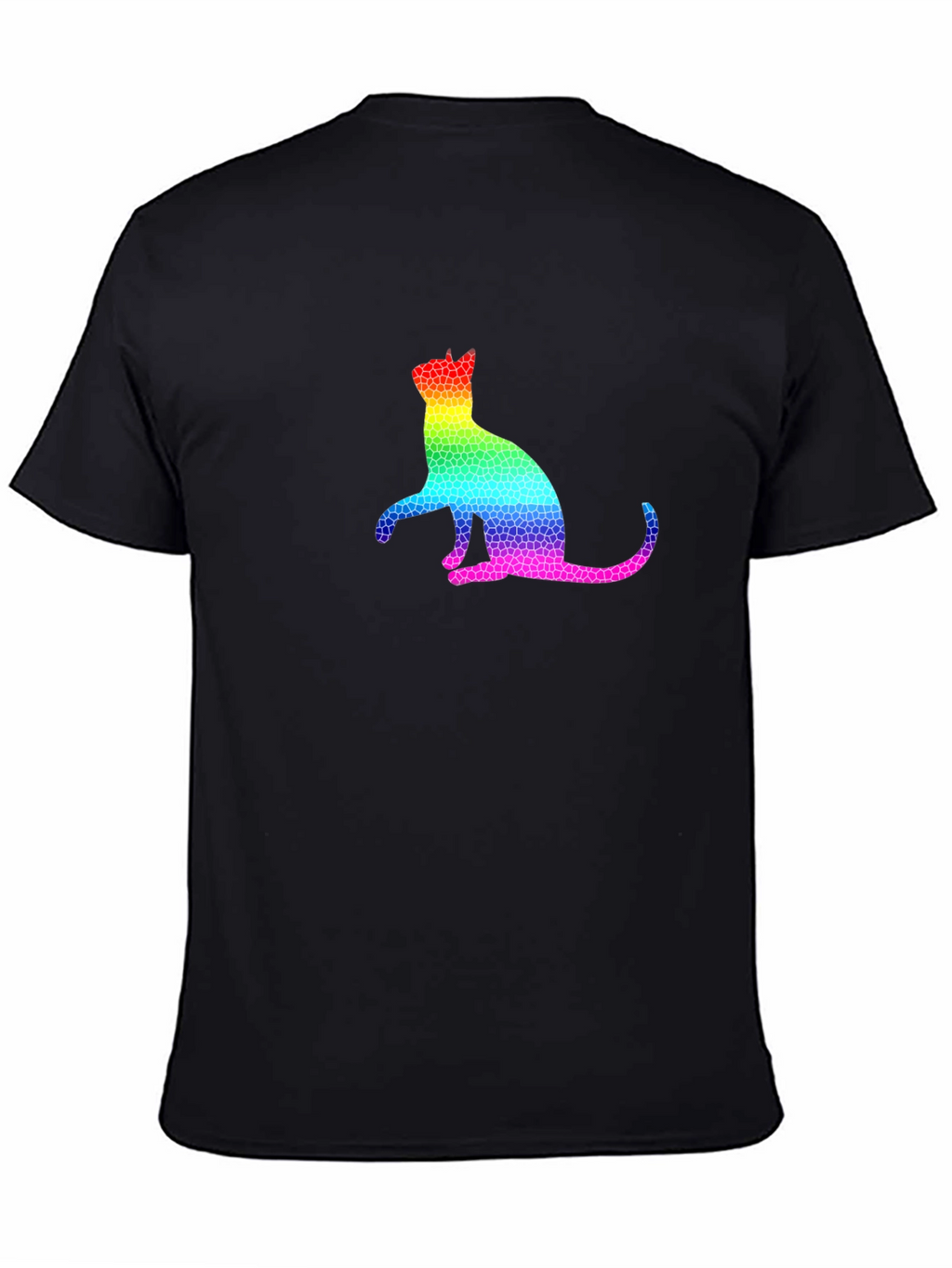 Rainbow Mosaic Cat T-Shirt