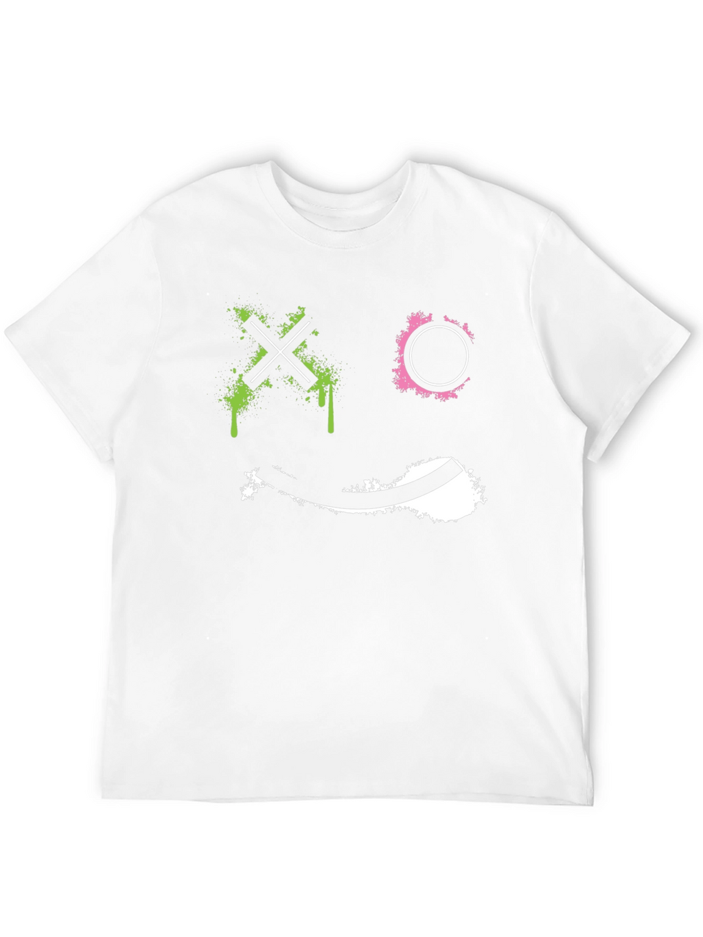 Abstract Graphic Print Black T-Shirt