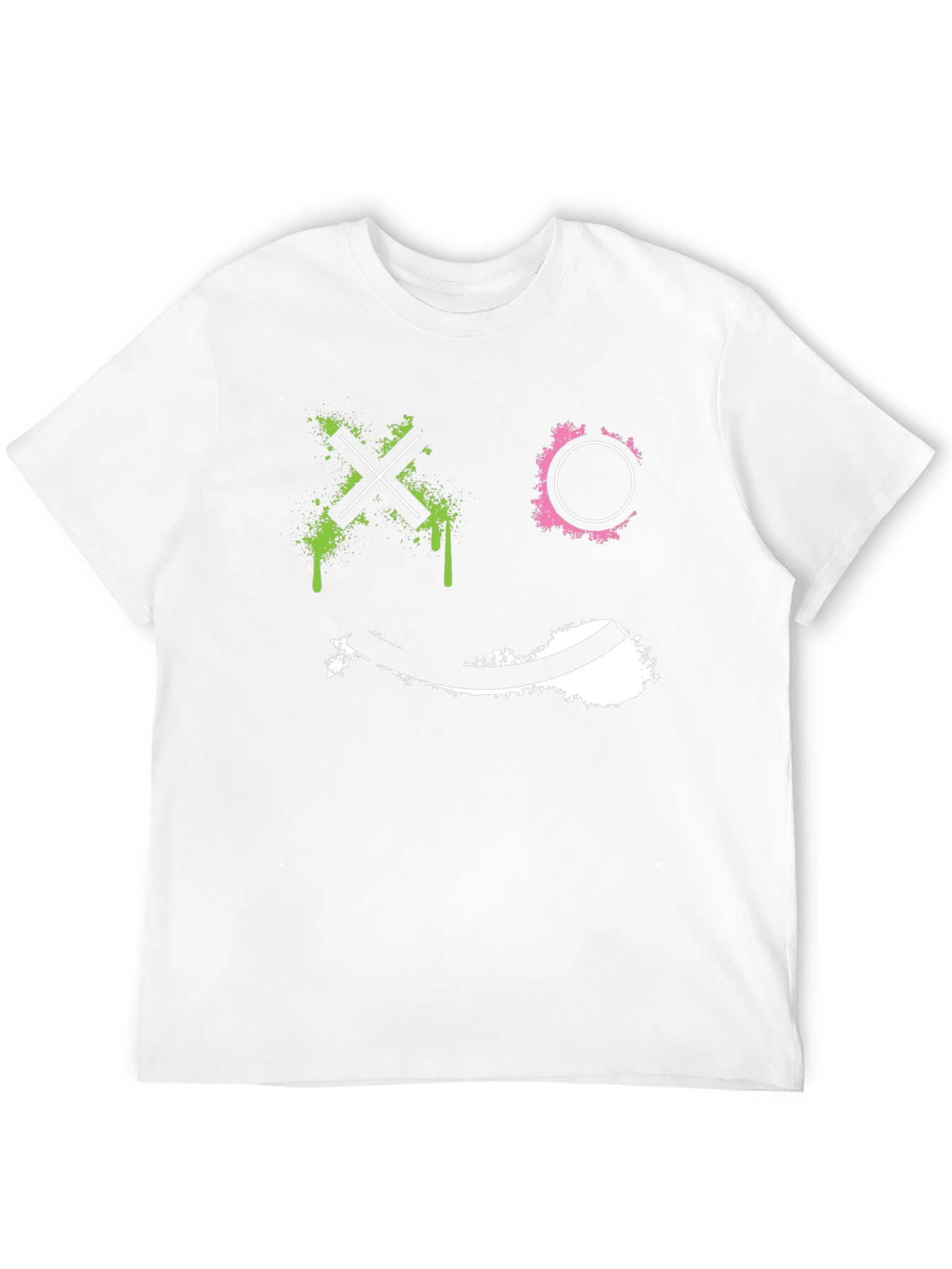 Abstract Graphic Print Black T-Shirt