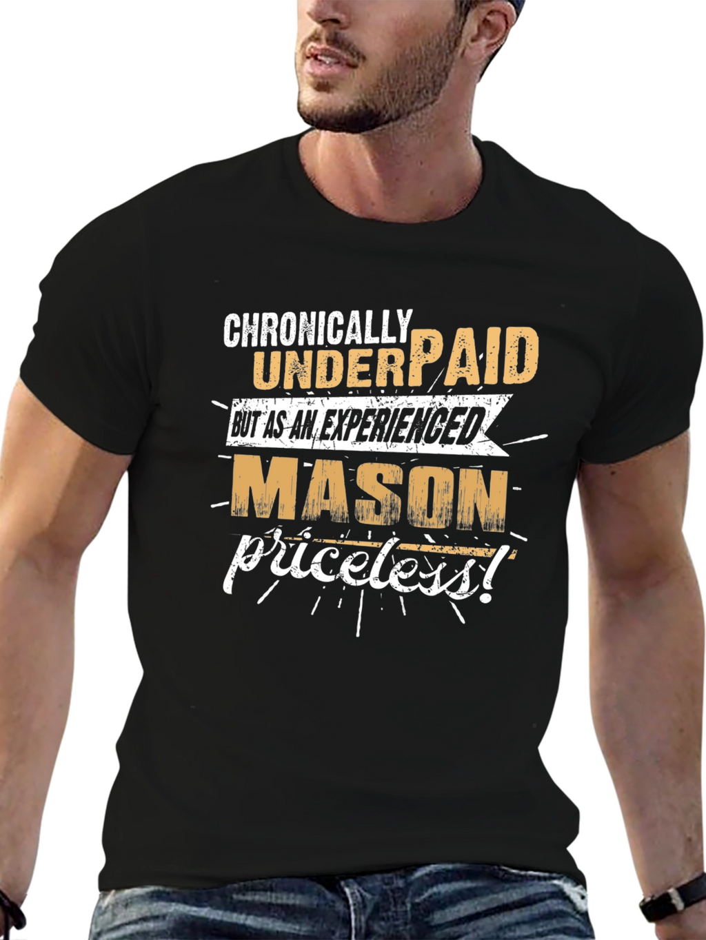 Chronically Underpaid Mason Graphic T-Shirt
