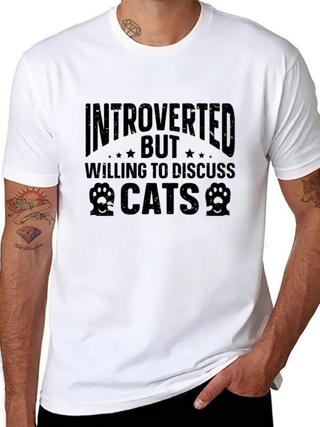 Introverted Cat Lover T-Shirt