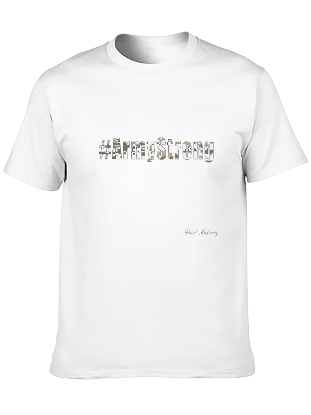 #ArmyStrong Camouflage Print Black T-Shirt