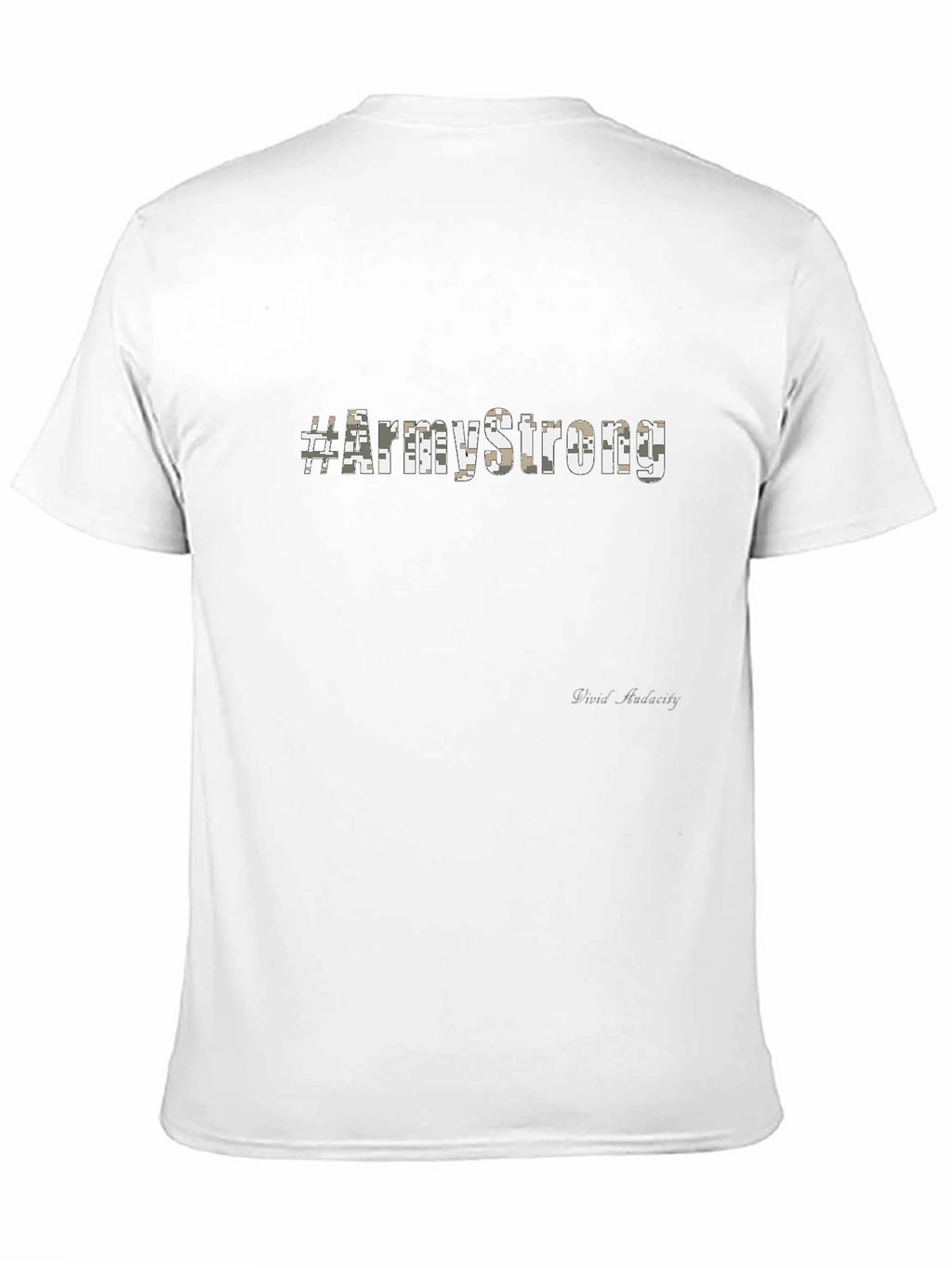 #ArmyStrong Camouflage Print Black T-Shirt