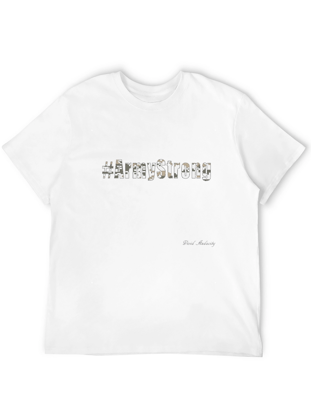 #ArmyStrong Camouflage Print Black T-Shirt