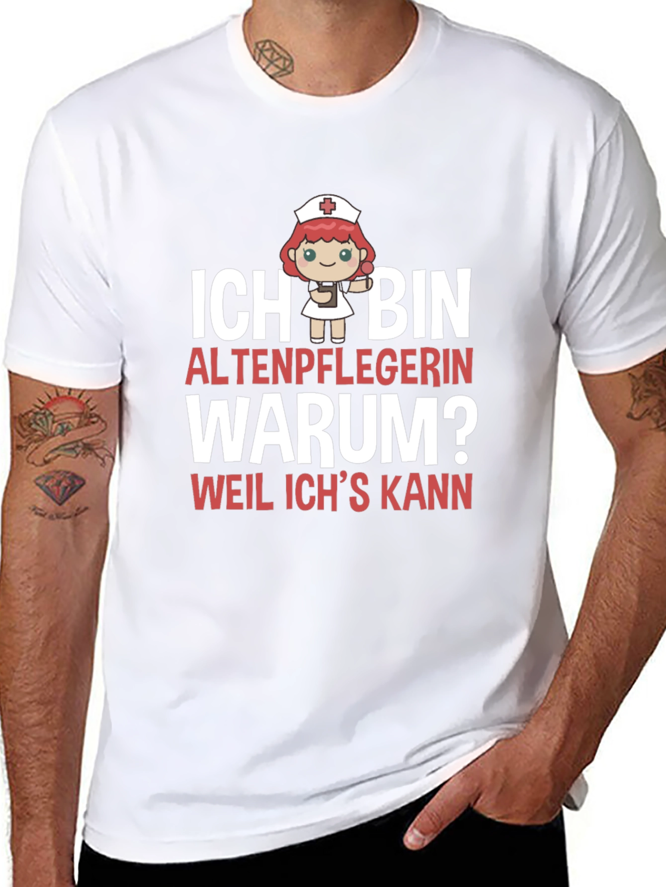 Funny Altenpflegerin T-Shirt - Because I Can!