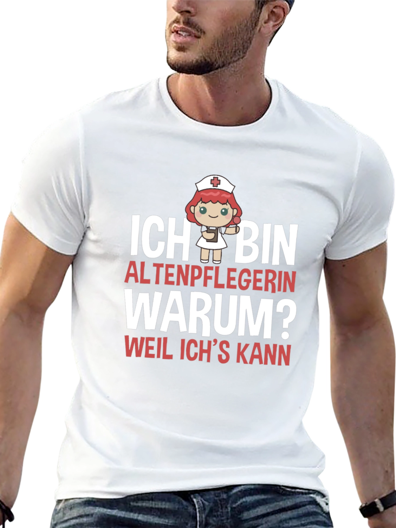 Funny Altenpflegerin T-Shirt - Because I Can!