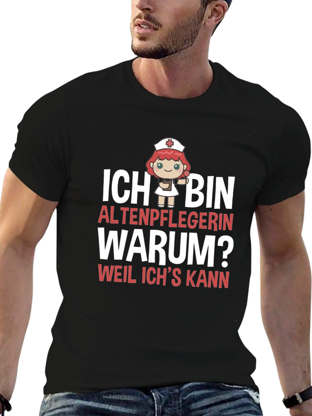 Funny Altenpflegerin T-Shirt - Because I Can!