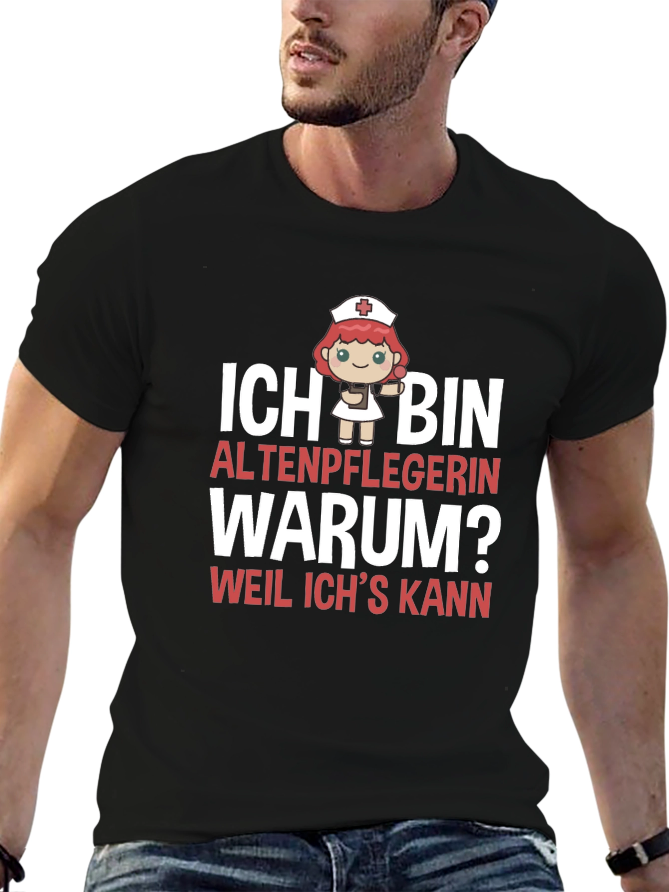 Funny Altenpflegerin T-Shirt - Because I Can!