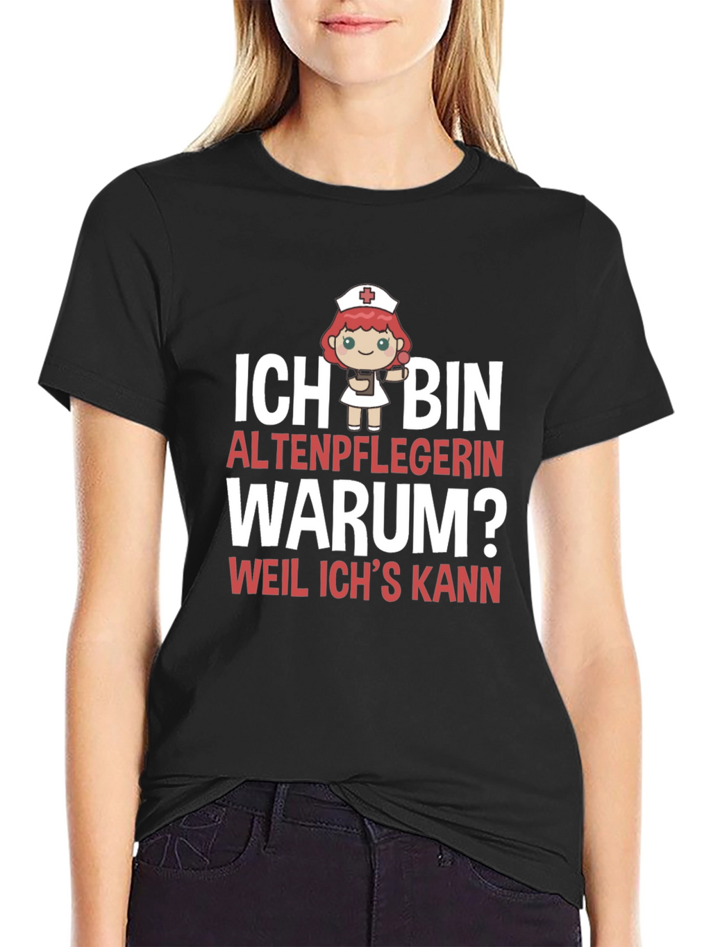 Funny Altenpflegerin T-Shirt - Because I Can!
