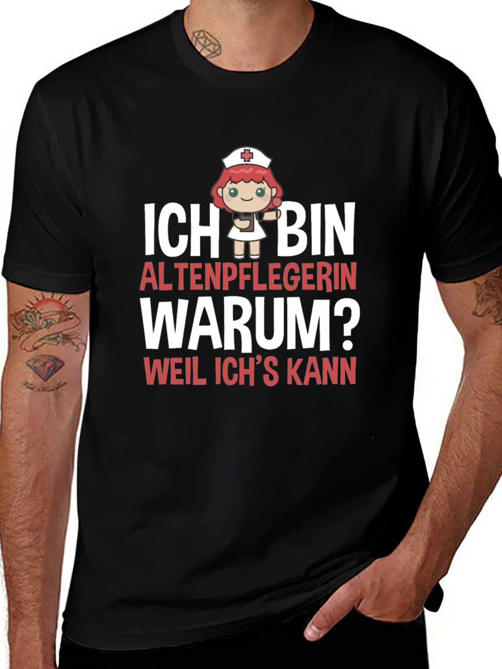 Funny Altenpflegerin T-Shirt - Because I Can!