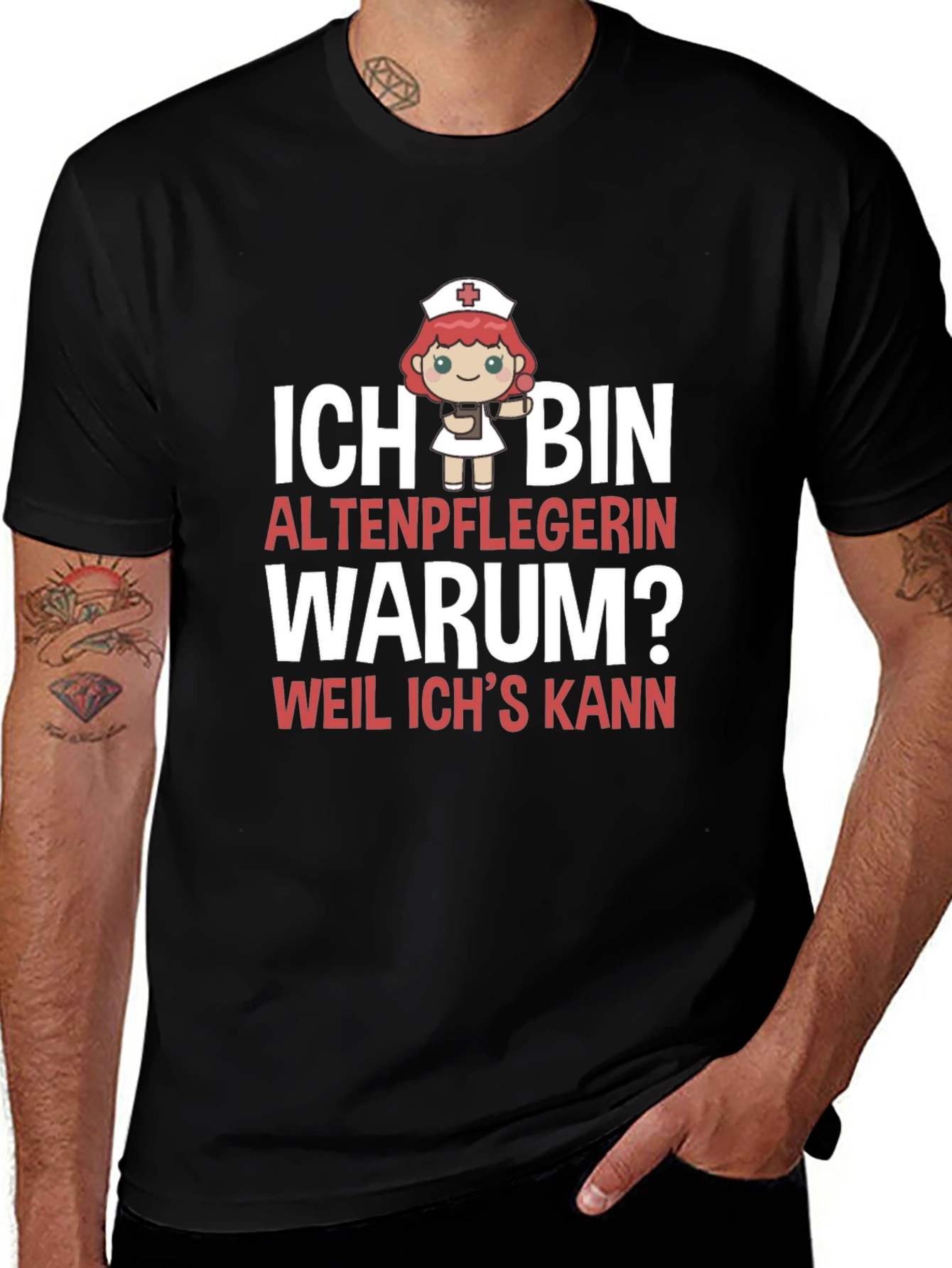 Funny Altenpflegerin T-Shirt - Because I Can!