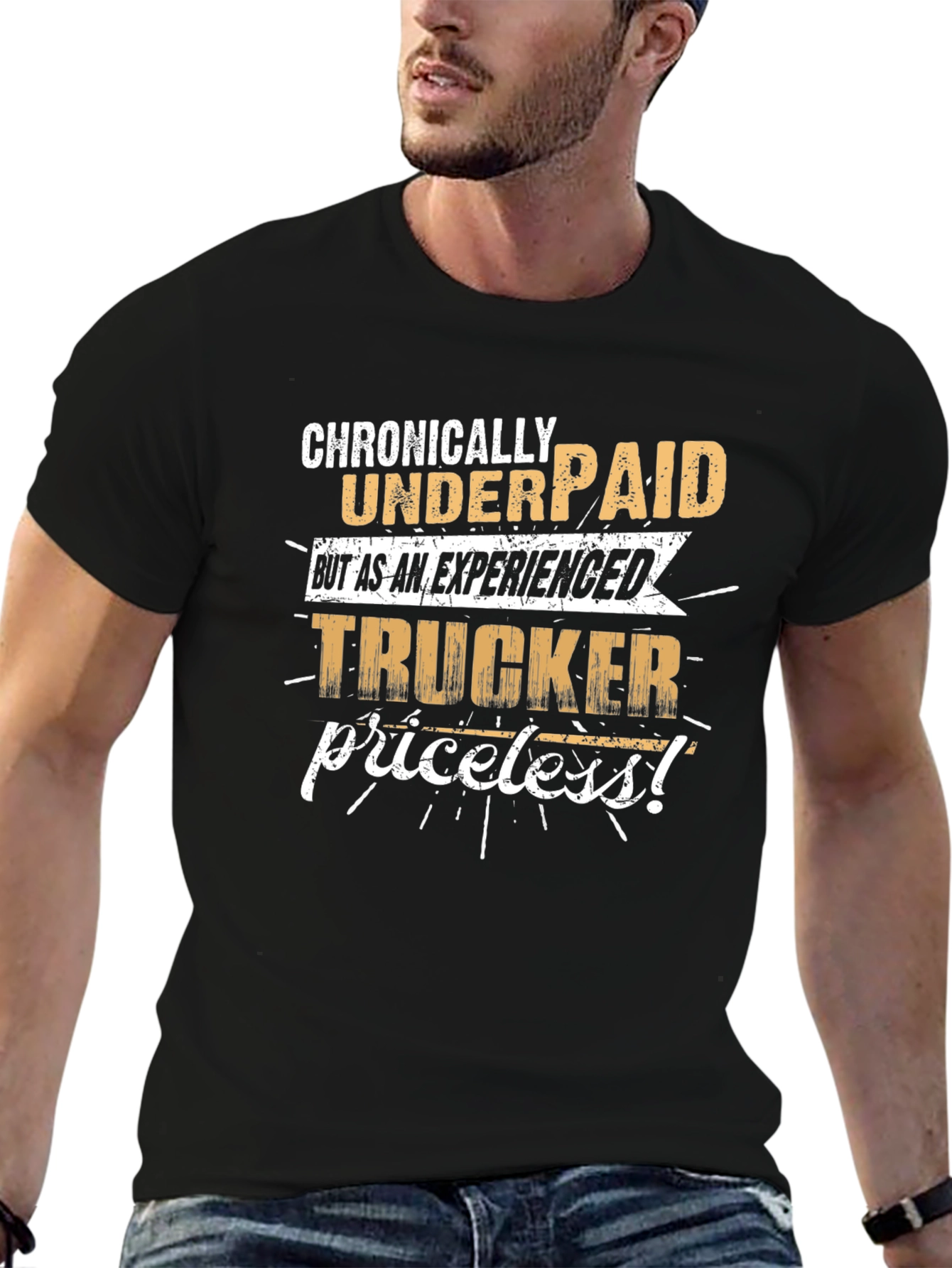 Chronically Underpaid Trucker Graphic T-Shirt