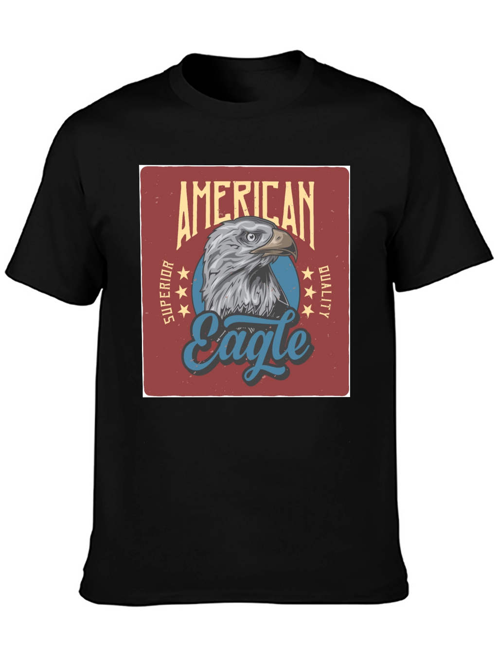 American Eagle Graphic Print Black T-Shirt