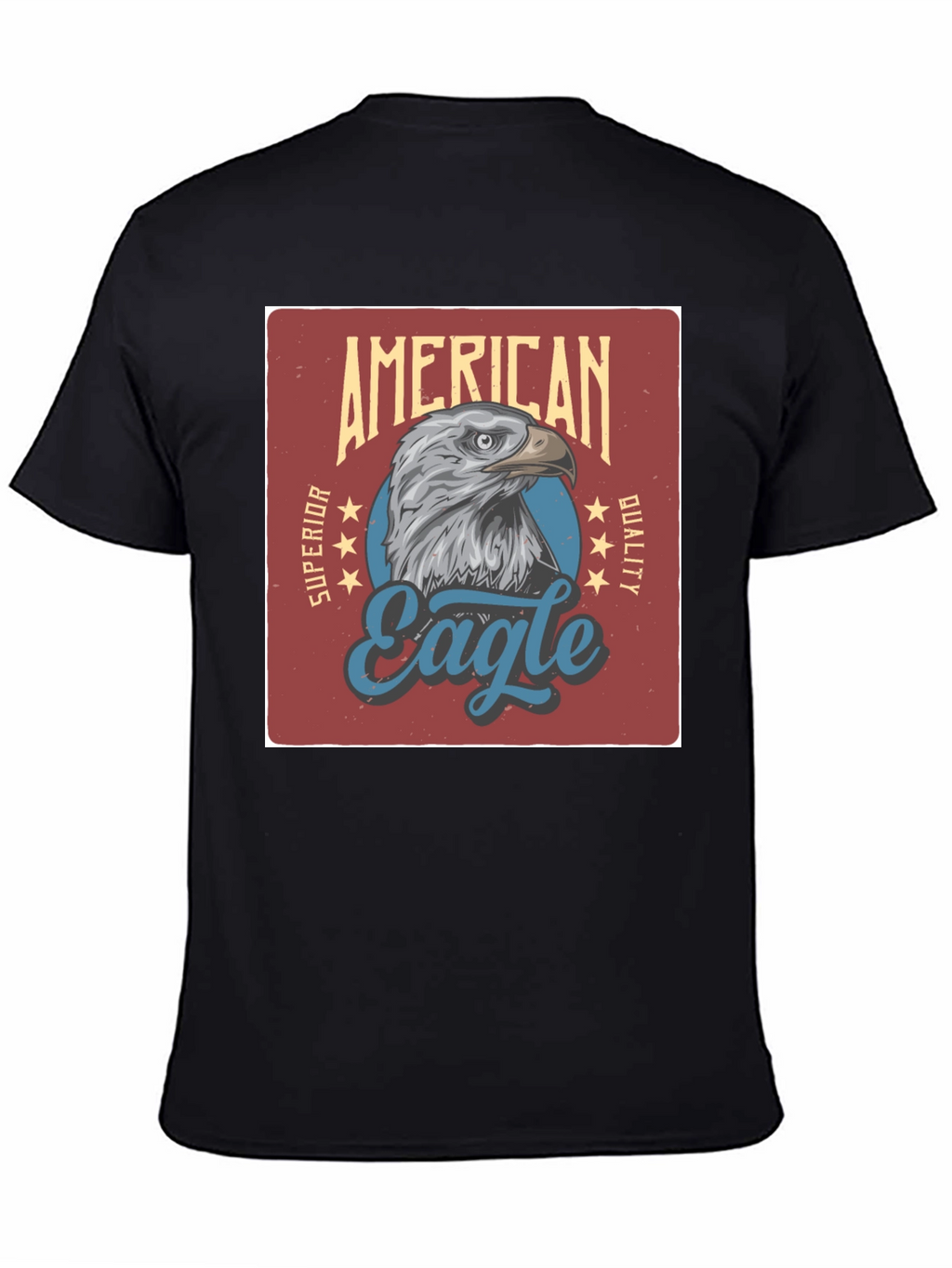 American Eagle Graphic Print Black T-Shirt