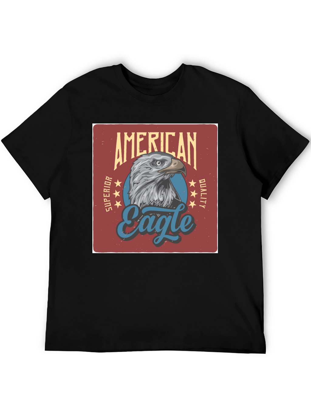 American Eagle Graphic Print Black T-Shirt