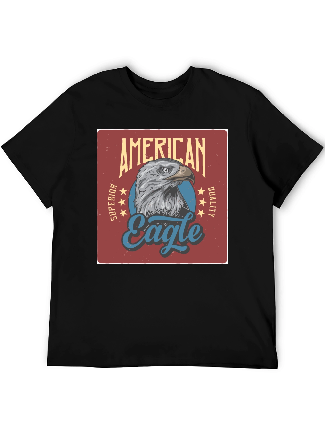 American Eagle Graphic Print Black T-Shirt