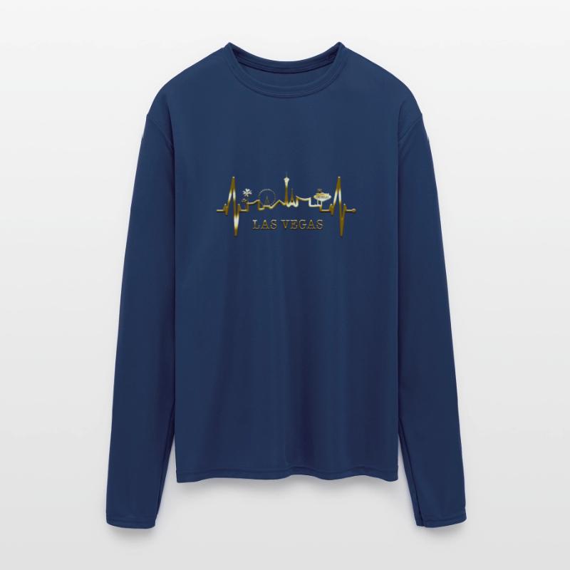 Las Vegas Skyline Heartbeat Nevada Poker USA Fan