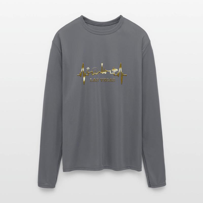 Las Vegas Skyline Heartbeat Nevada Poker USA Fan