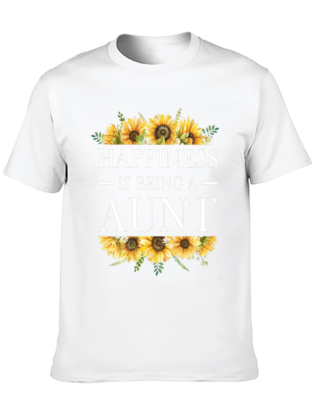 Happiness is Being an Aunt Sunflower T-Shirt