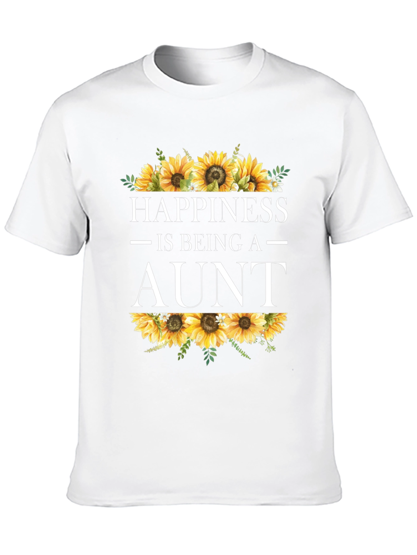 Happiness is Being an Aunt Sunflower T-Shirt
