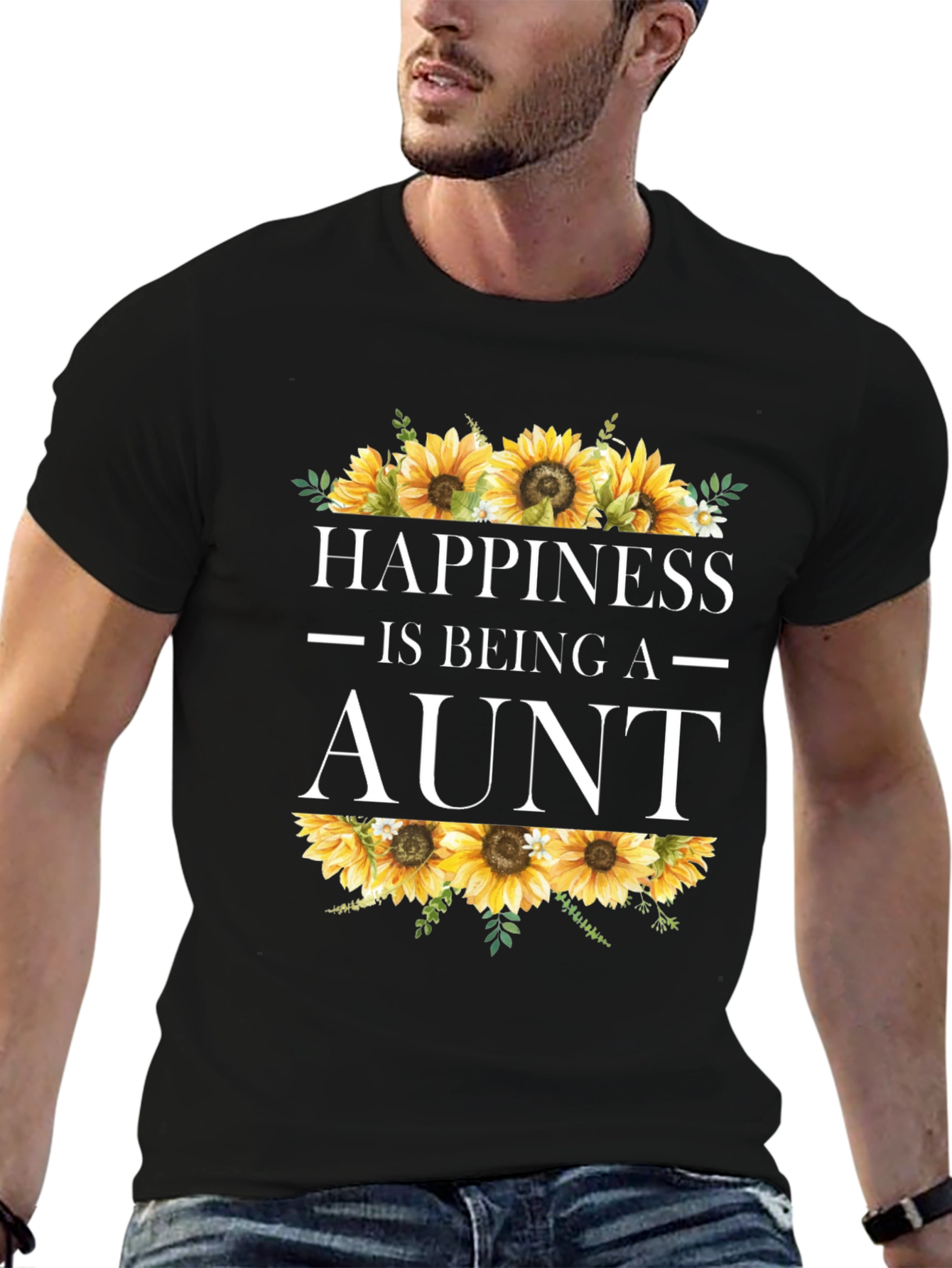 Happiness is Being an Aunt Sunflower T-Shirt