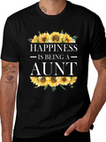 Happiness is Being an Aunt Sunflower T-Shirt
