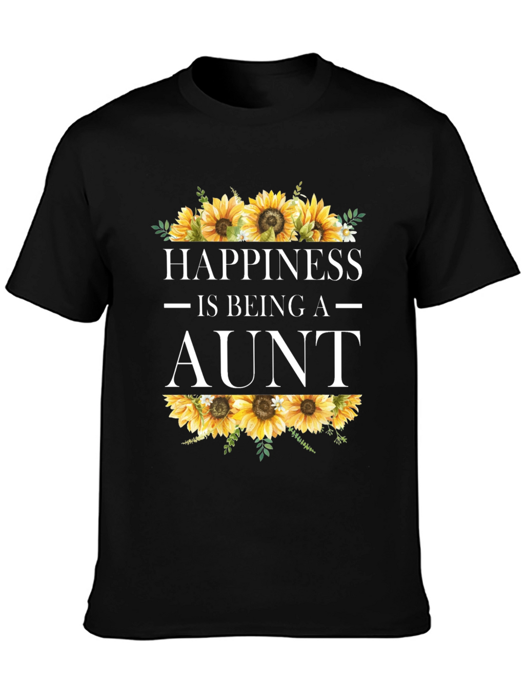 Happiness is Being an Aunt Sunflower T-Shirt