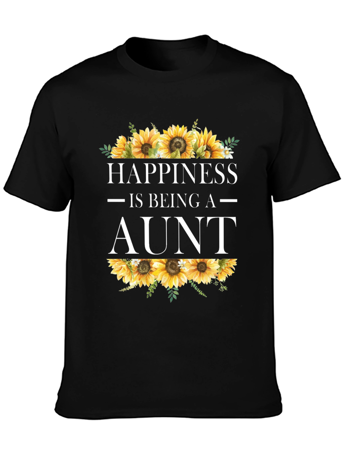 Happiness is Being an Aunt Sunflower T-Shirt