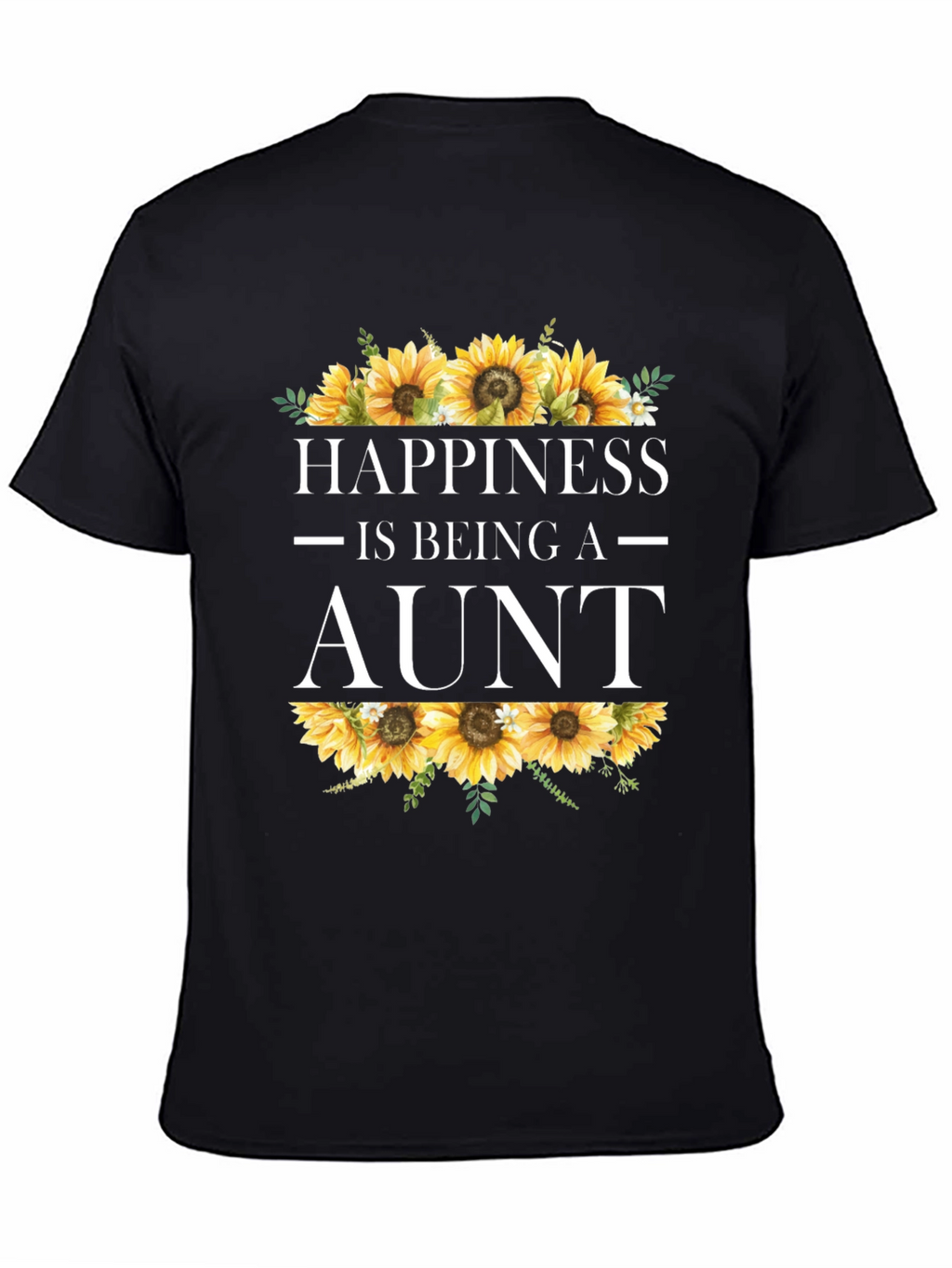 Happiness is Being an Aunt Sunflower T-Shirt