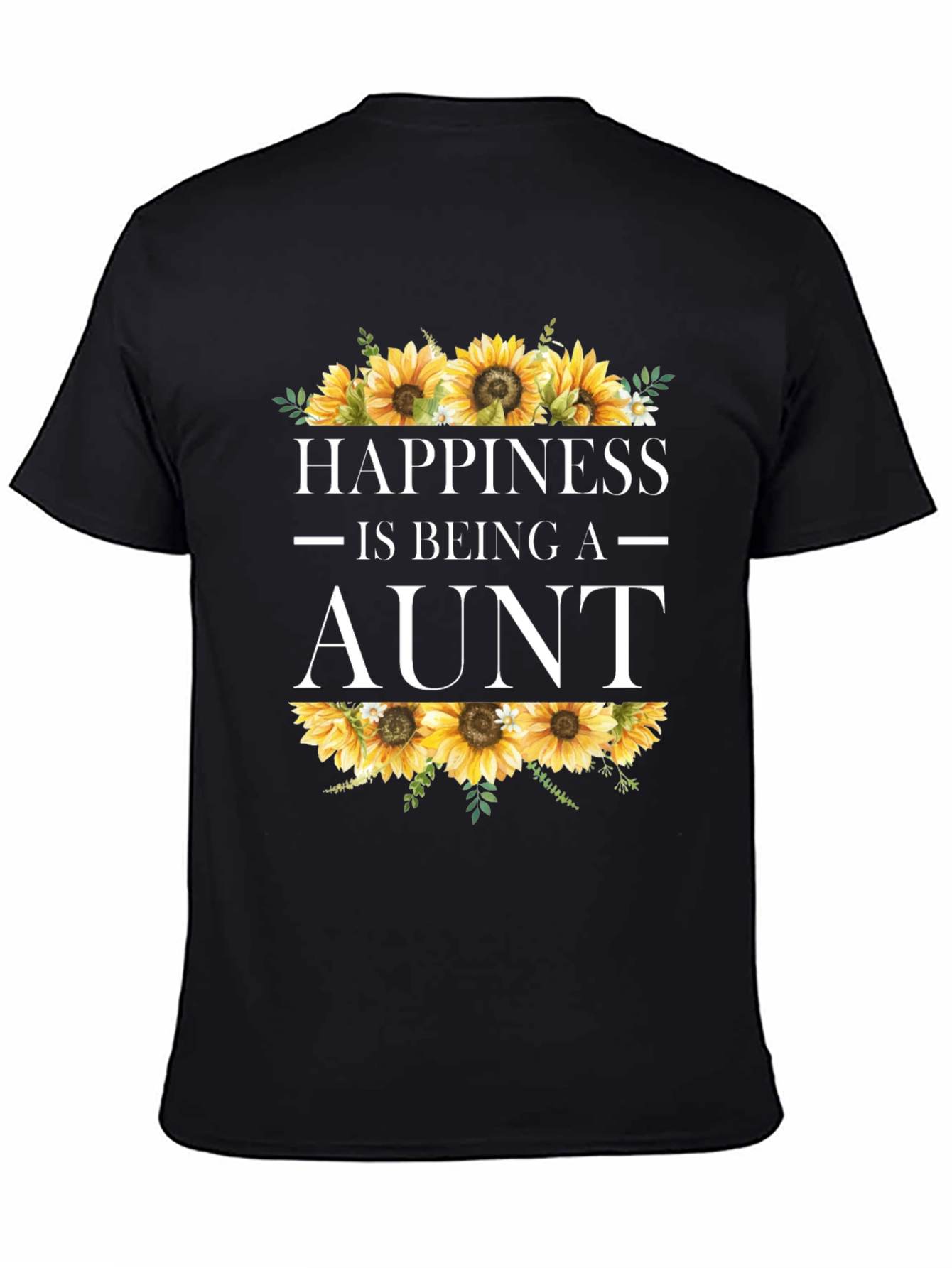 Happiness is Being an Aunt Sunflower T-Shirt