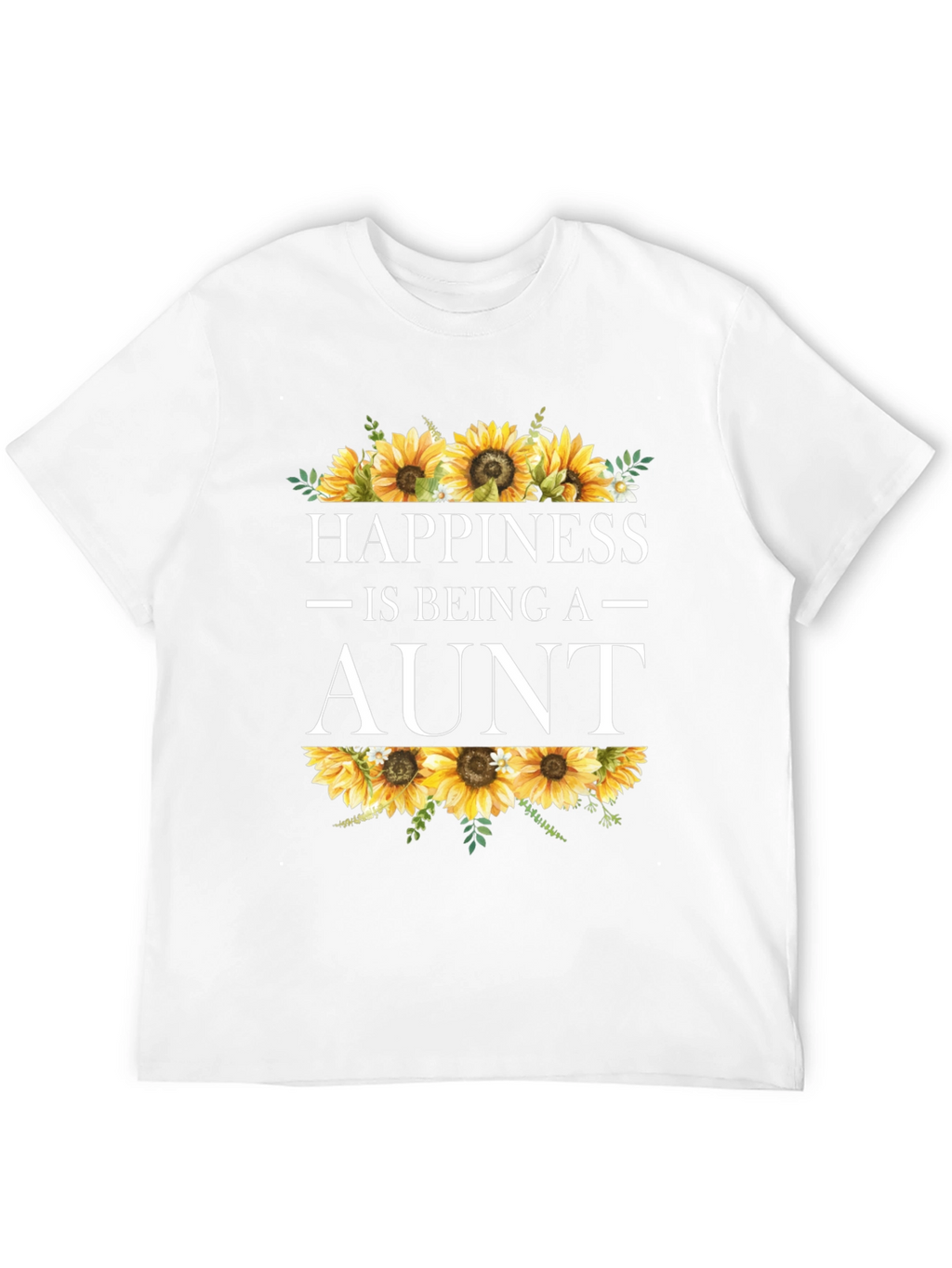 Happiness is Being an Aunt Sunflower T-Shirt