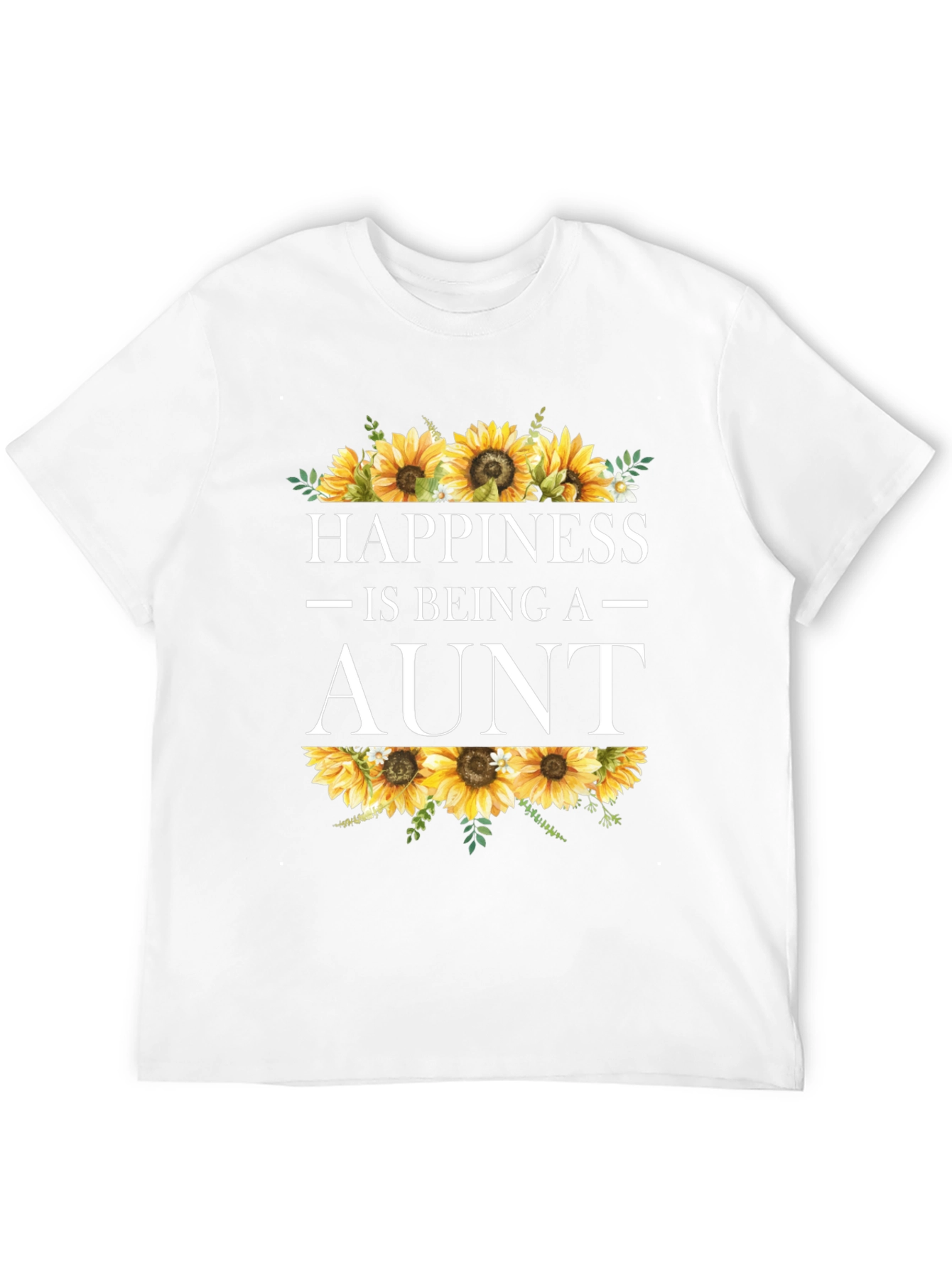 Happiness is Being an Aunt Sunflower T-Shirt
