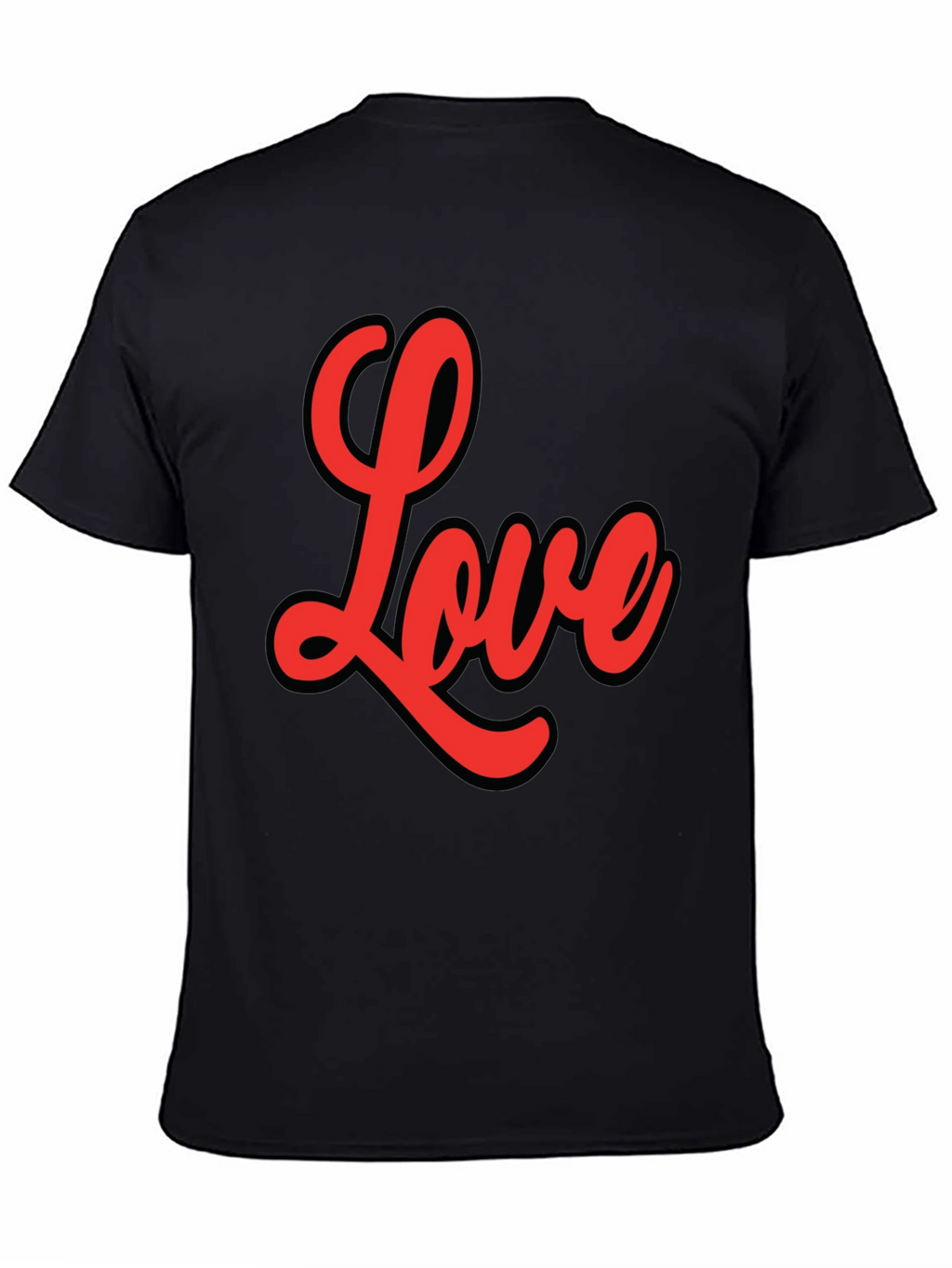 Love Graphic Tee - Stylish Black Cotton T-Shirt