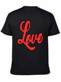 Love Graphic Tee - Stylish Black Cotton T-Shirt