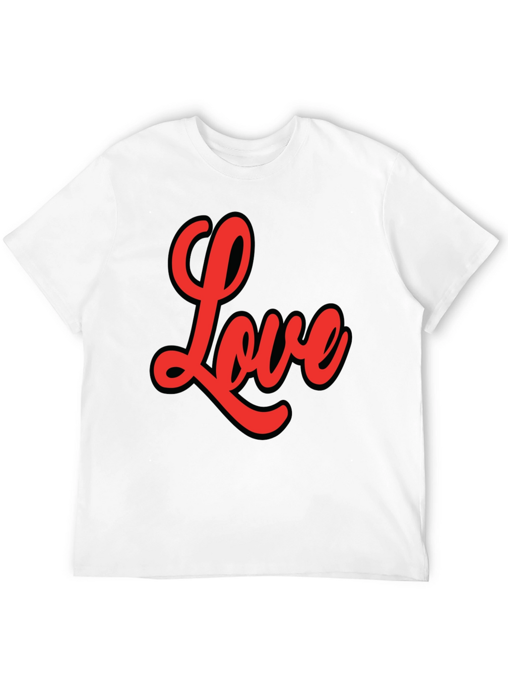 Love Graphic Tee - Stylish Black Cotton T-Shirt