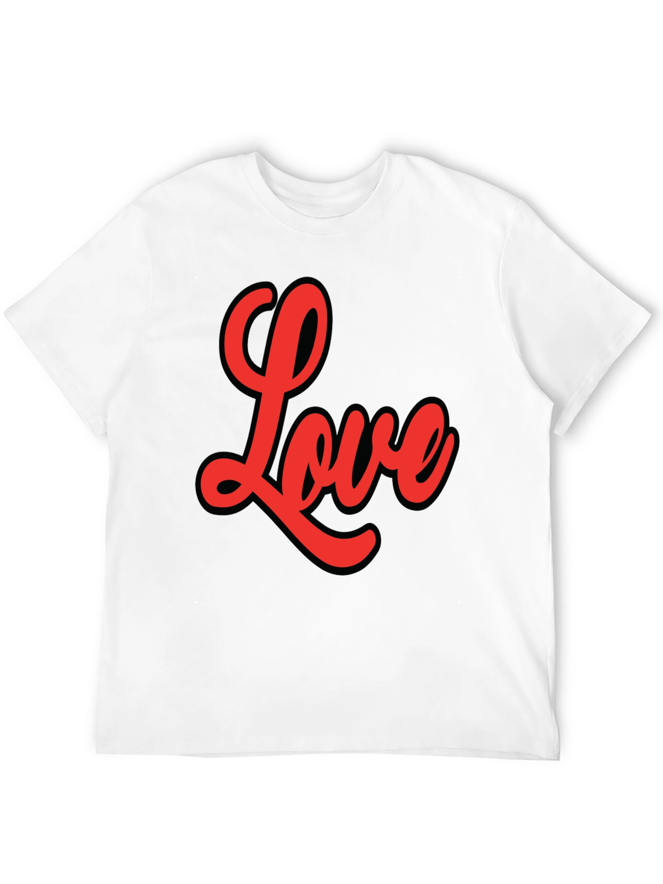 Love Graphic Tee - Stylish Black Cotton T-Shirt