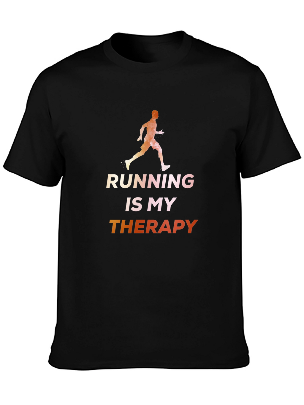 Running is My Therapy Graphic Tee