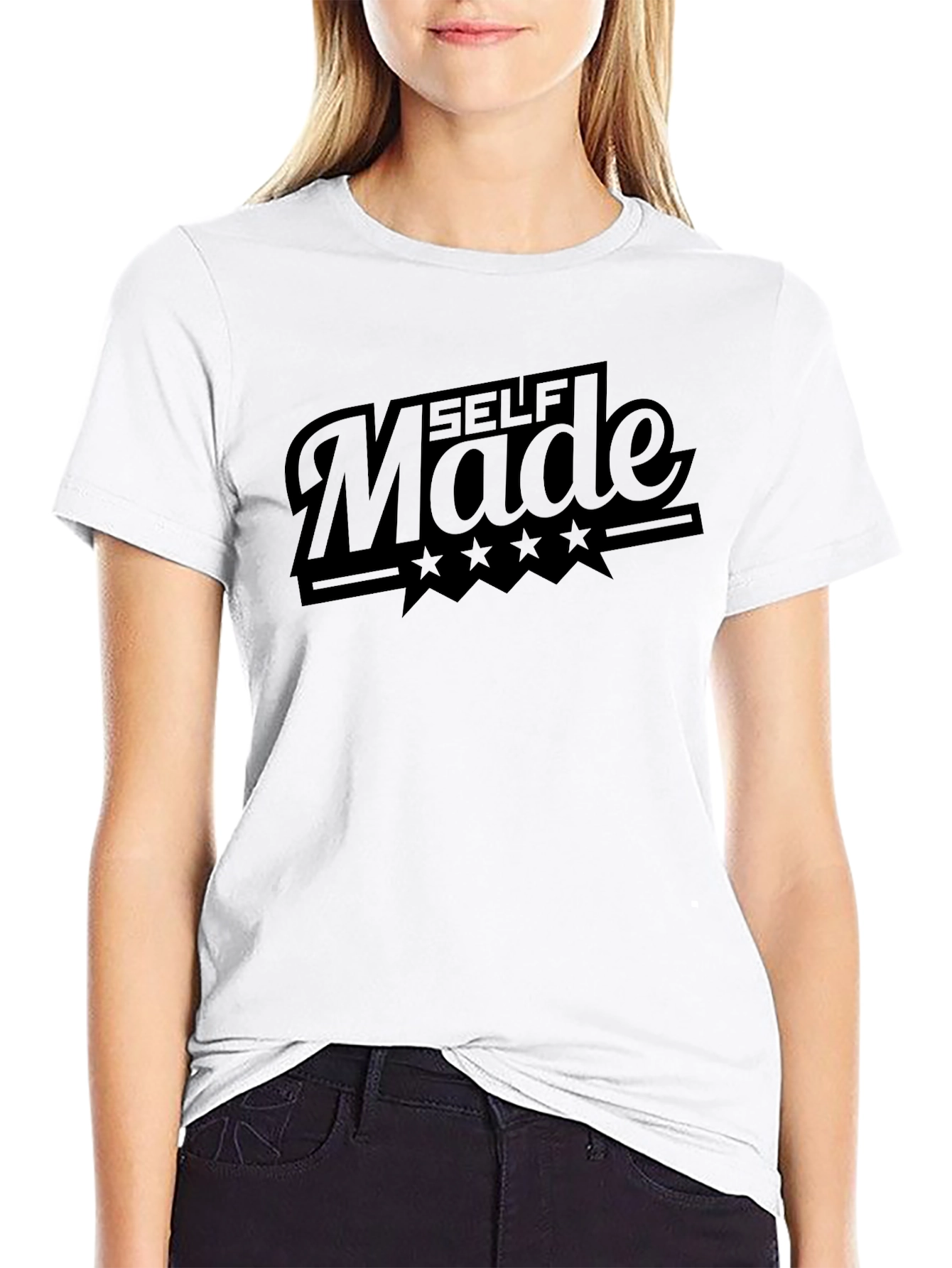 Self Made Black T-Shirt - Stylish Mens Fashion