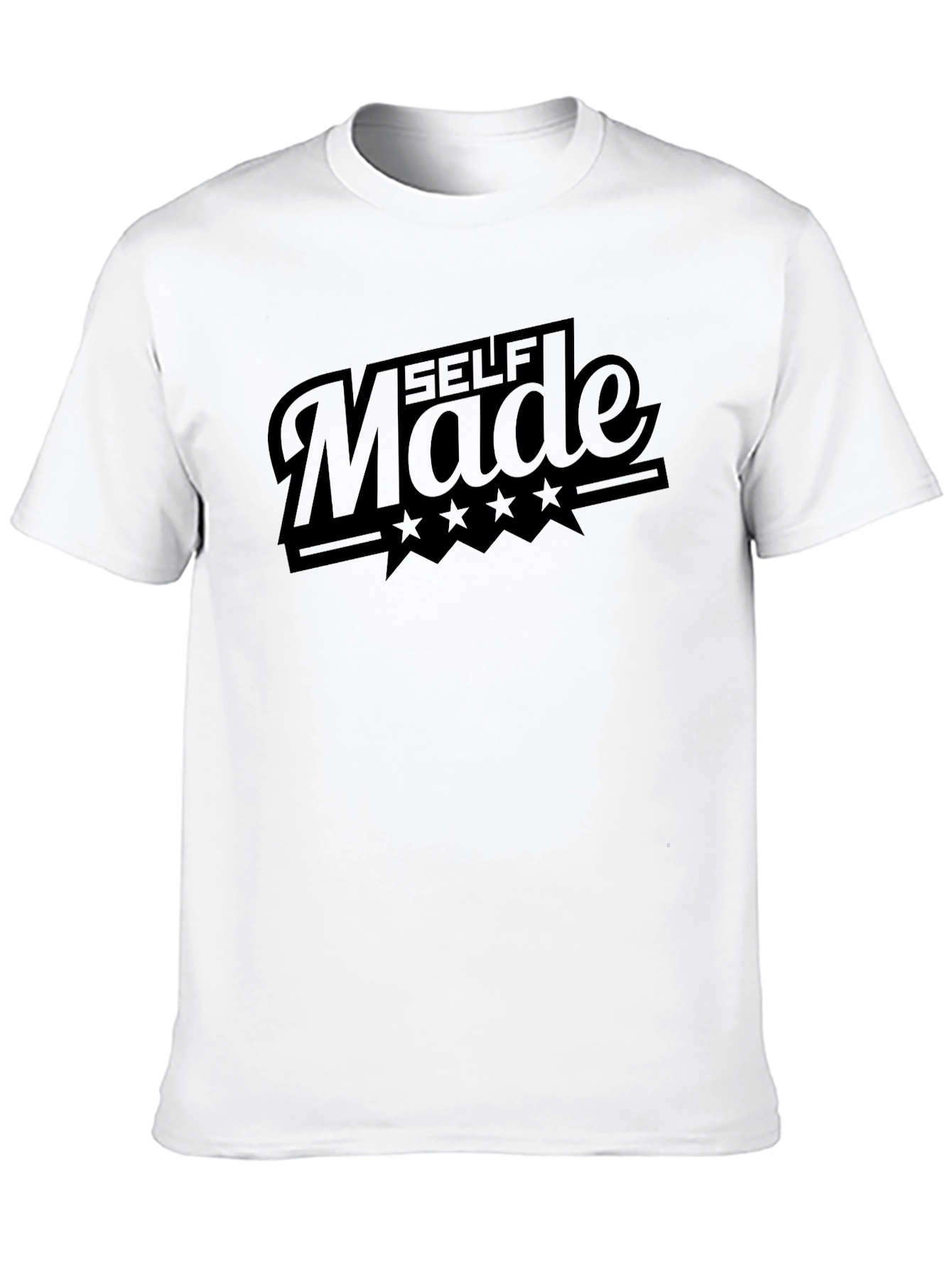 Self Made Black T-Shirt - Stylish Mens Fashion