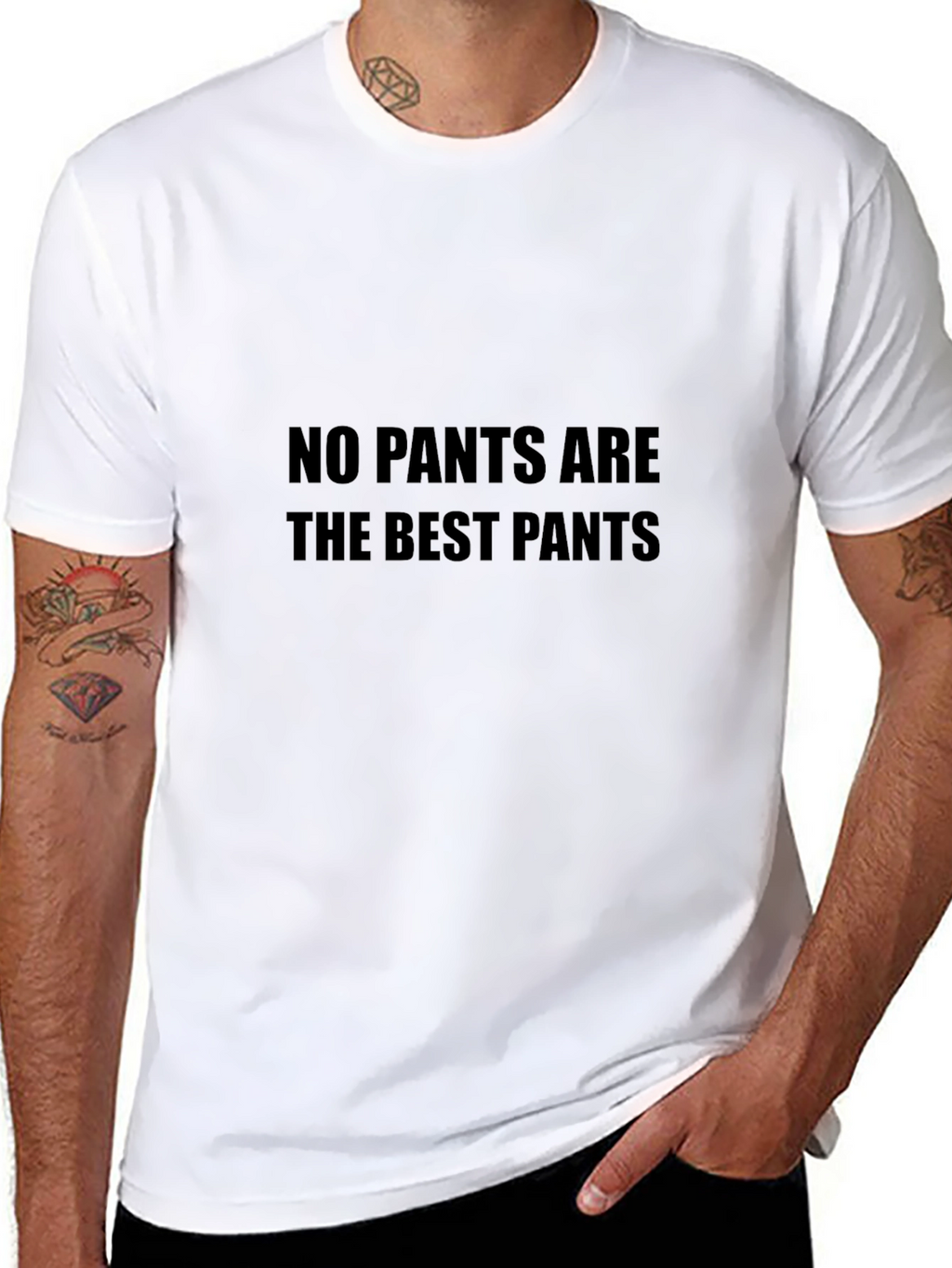 No Pants Are the Best Pants - Black Tee