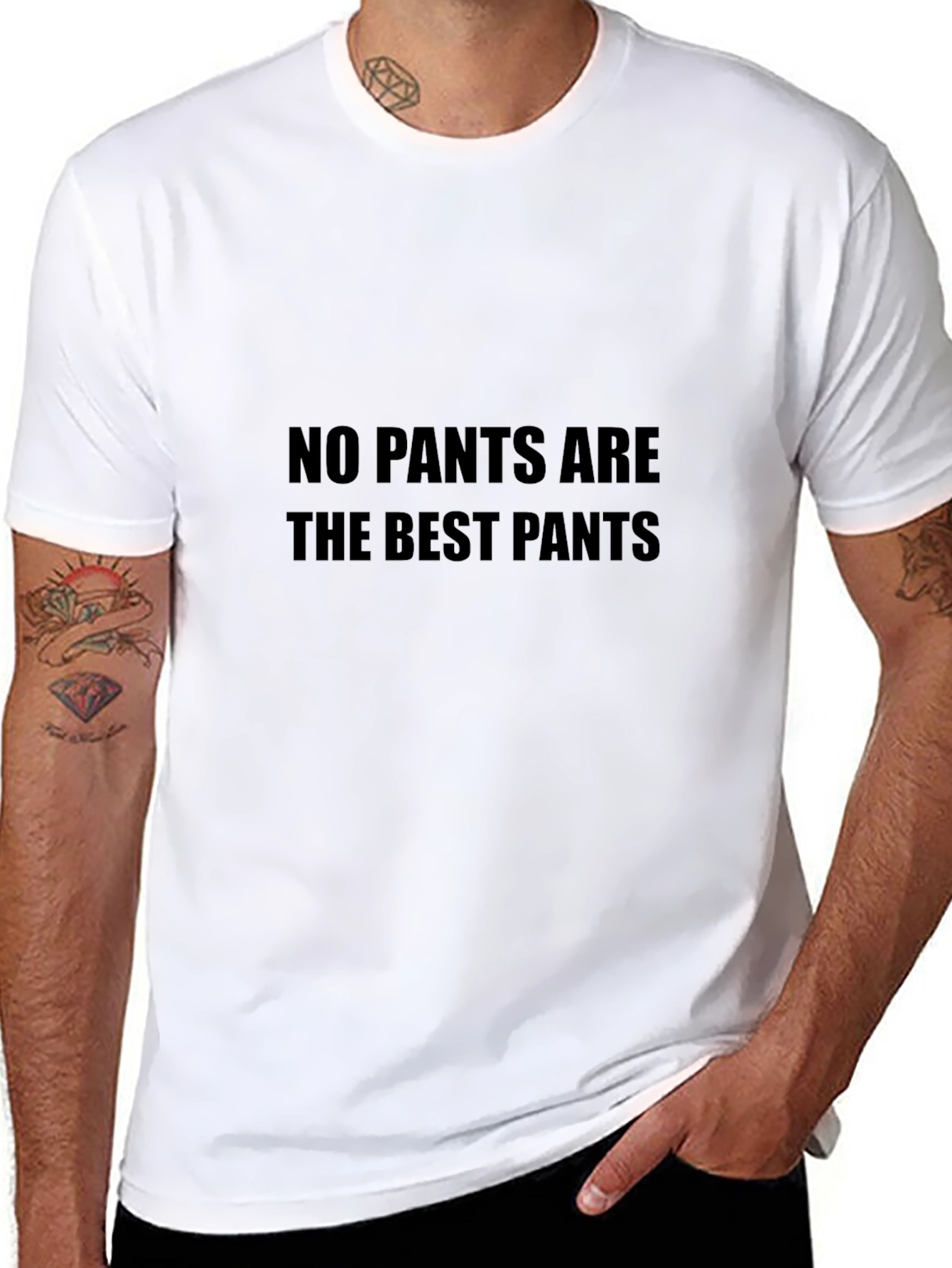 No Pants Are the Best Pants - Black Tee