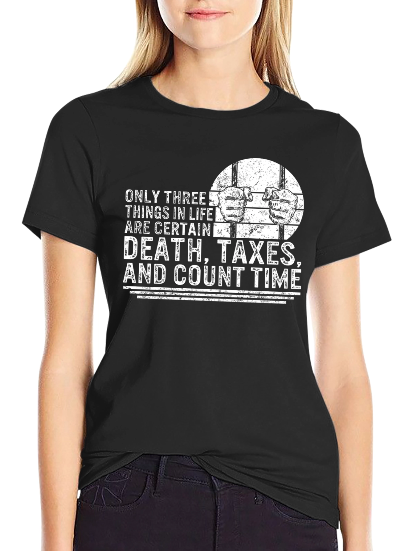 Death Taxes Count Time Graphic T-Shirt