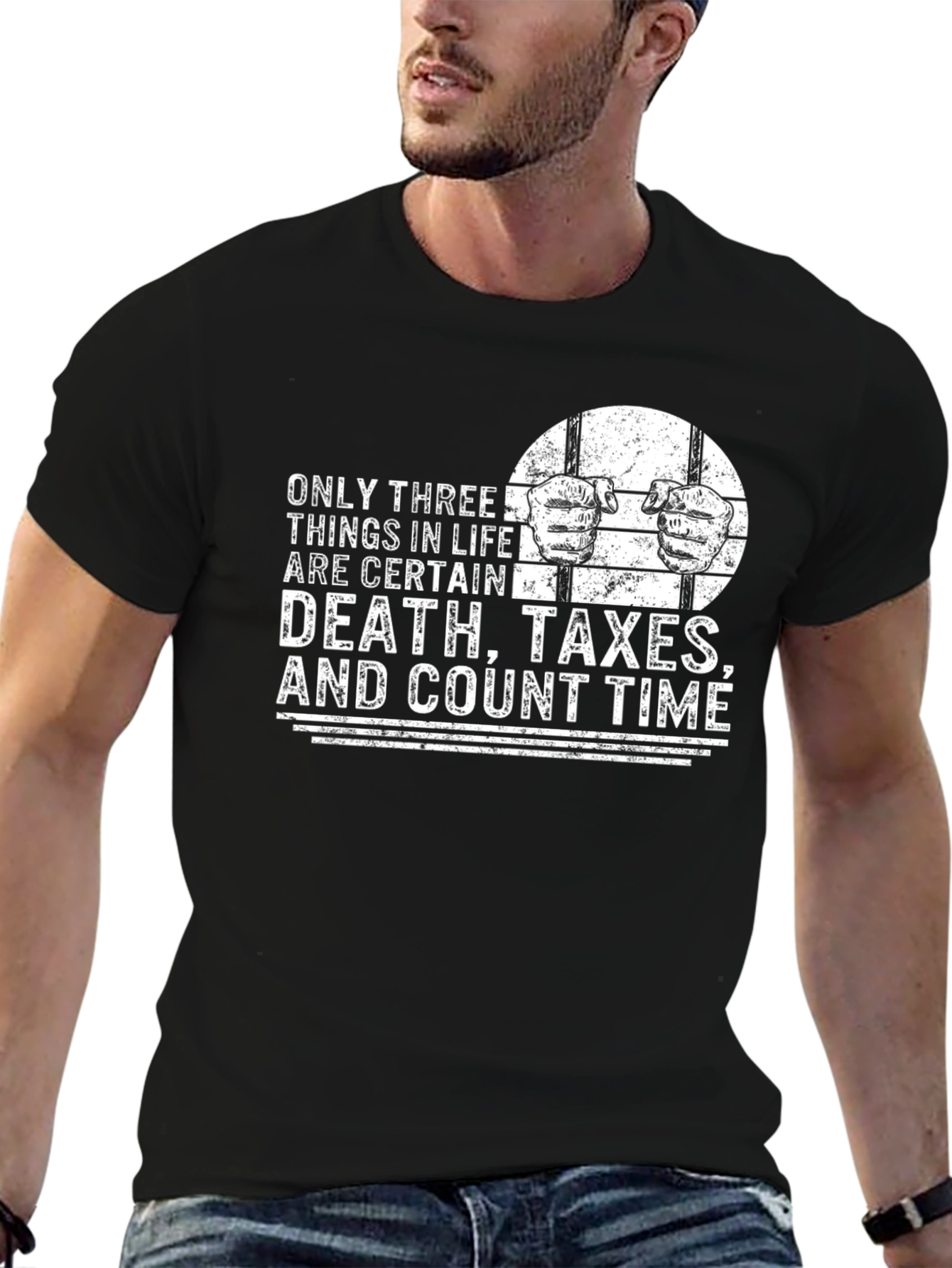 Death Taxes Count Time Graphic T-Shirt